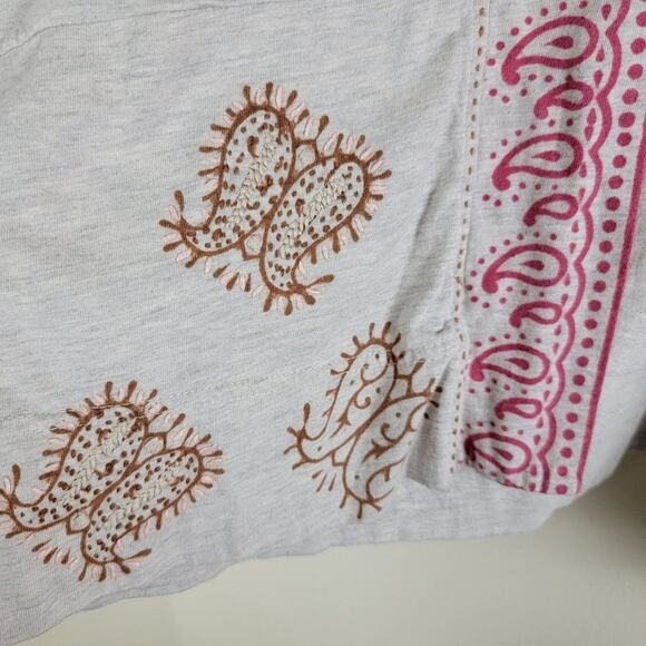 Marketplace Handwork of India Womens Embroidered Kimono Cardigan size 2X Cotton - Picture 9 of 11